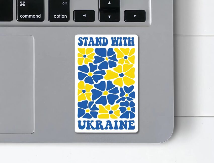 Support Ukraine Sticker – Show Your Solidarity With Ukraine | Premium Quality Vinyl Sticker