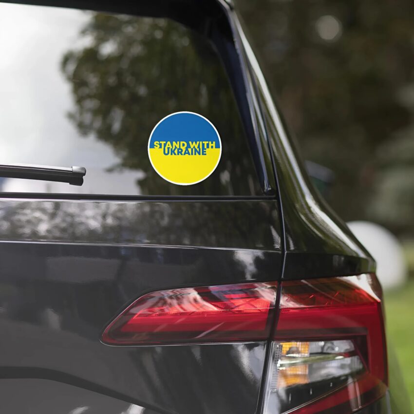 Support Ukraine Sticker 001 – Show Your Solidarity With Ukraine | Premium Quality Vinyl Sticker
