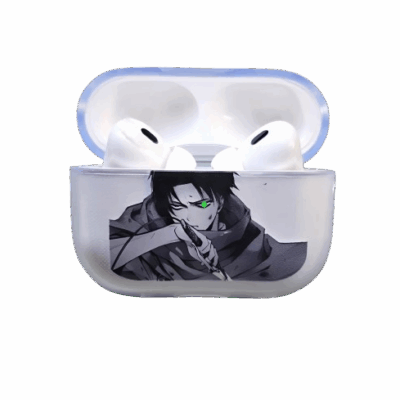 Attack on Titan Levi AirPods Case – Transparent Protective Cover for AirPods Pro & AirPods 2/3/4/5