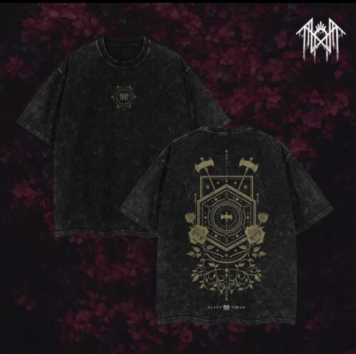 Sleep Token T-Shirt Ver 005 – Gothic Metal Band Tee with Vintage Wash, Dark Ritual Graphic, Oversized Unisex Rock Shirt