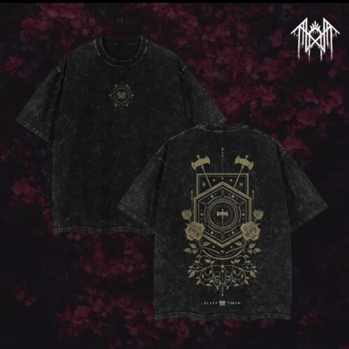 Sleep Token T-Shirt Ver 005 – Gothic Metal Band Tee with Vintage Wash, Dark Ritual Graphic, Oversized Unisex Rock Shirt
