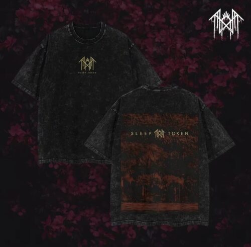 Sleep Token T-Shirt Ver 006 – Gothic Metal Band Tee with Vintage Wash, Dark Ritual Graphic, Oversized Unisex Rock Shirt