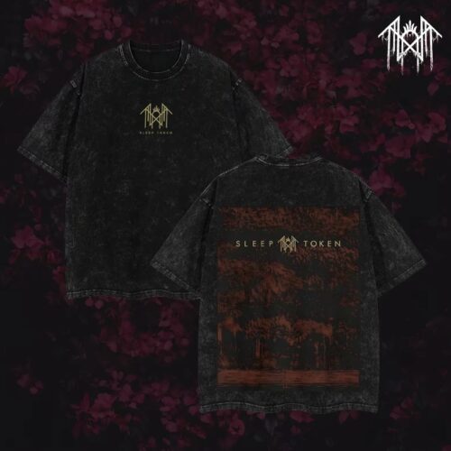 Sleep Token T-Shirt Ver 006 – Gothic Metal Band Tee with Vintage Wash, Dark Ritual Graphic, Oversized Unisex Rock Shirt