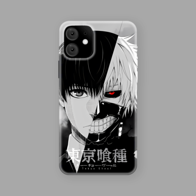 Kaneki Ken Tokyo Ghoul Phone Case – Stylish Black & White Anime Design