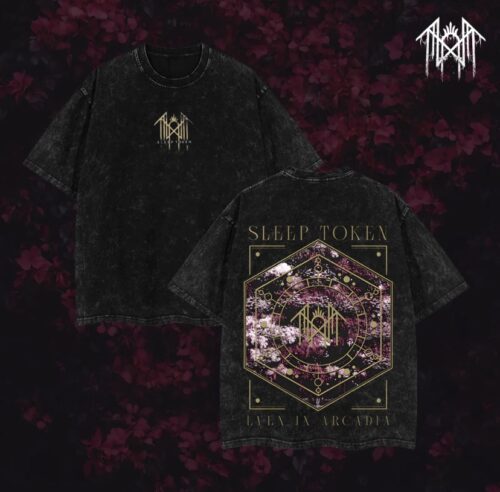 Sleep Token T-Shirt Ver 010 – Gothic Metal Band Tee with Vintage Wash, Dark Ritual Graphic, Oversized Unisex Rock Shirt
