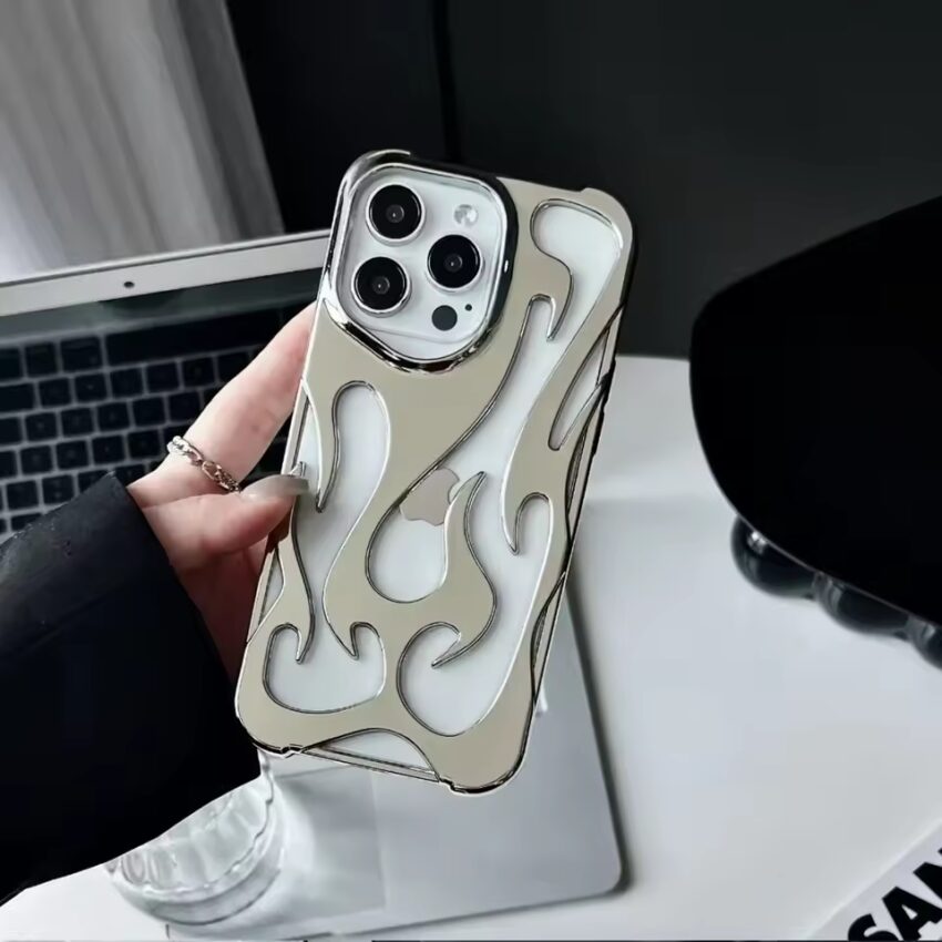3D Flame Phone Case – Shockproof, Stylish & Minimalist