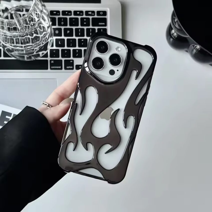 3D Flame Phone Case – Shockproof, Stylish & Minimalist