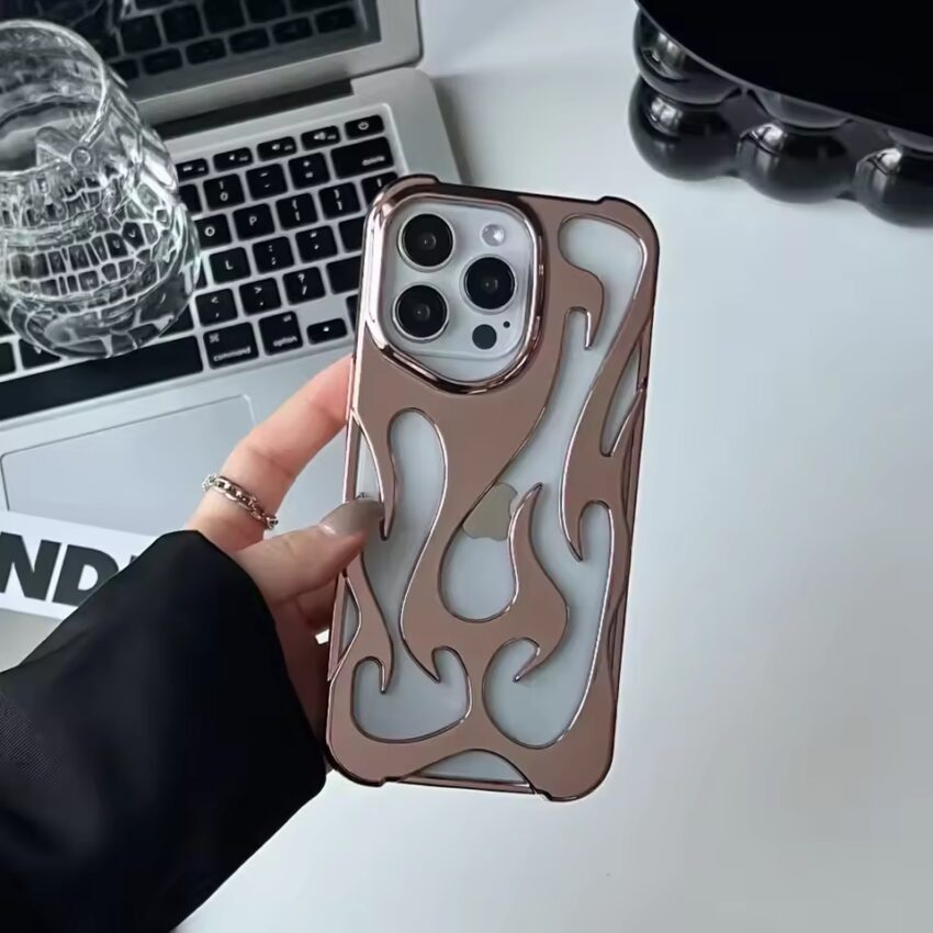 3D Flame Phone Case – Shockproof, Stylish & Minimalist
