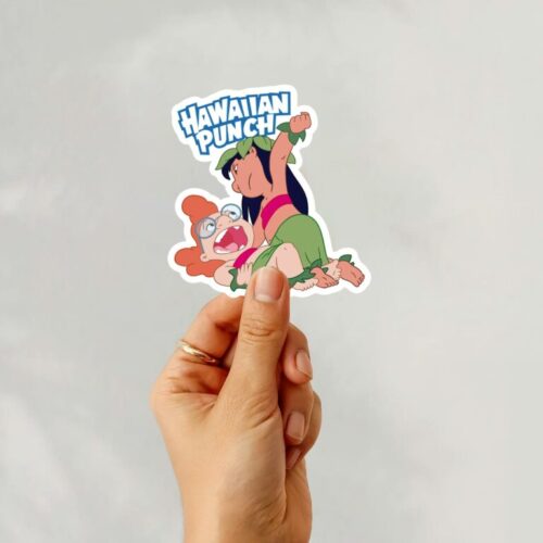 Hawaiian Punch Island Girls Sticker Magnet