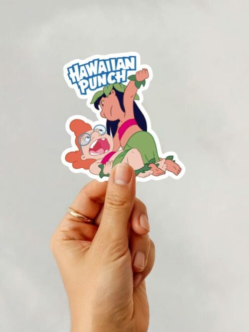 Hawaiian Punch Island Girls Sticker Magnet