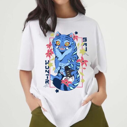 Derpy Blue Tiger Kpop Demon Hunters T-shirt Derpy Blue Tiger Kpop Demon Hunters T-shirt