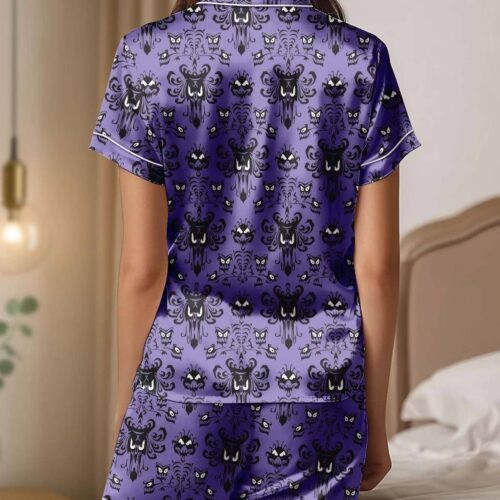 Halloween Haunted Mansion Pajamas Short Set