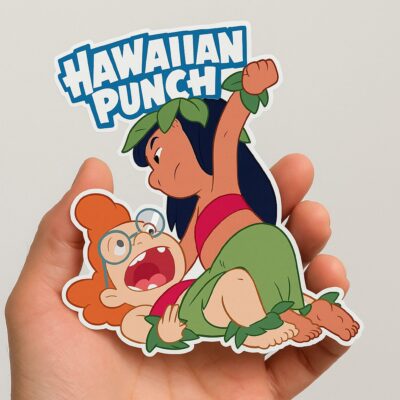 Hawaiian Punch Island Girls Sticker Magnet