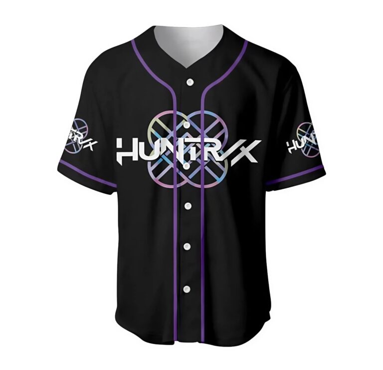 Huntrix Kpop Demon Hunters – Jersey Baseball Shirt Huntrix Kpop Demon Hunters – Jersey Baseball Shirt