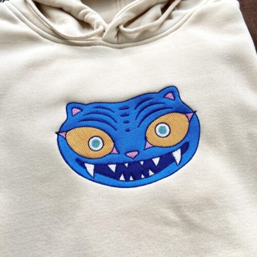 Derby Blue Tiger  Hoodie, Sweatshirt