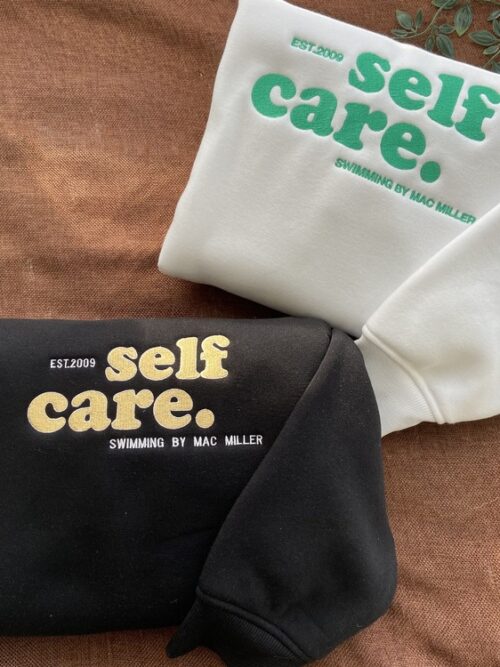 Self Care Mac Miller Embroidered Sweatshirt