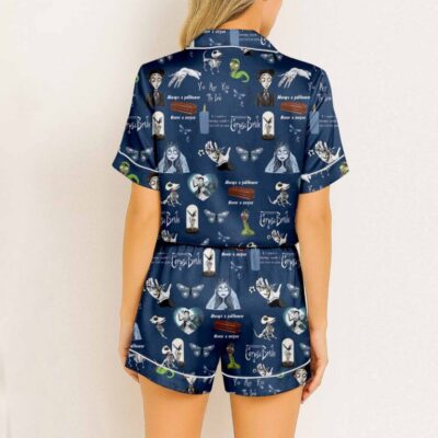 Halloween Corpse Bride Satin Pajamas