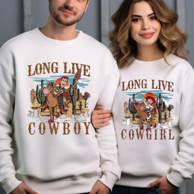 Couple Long Live Cow Boy Cow Girl T-Shirt
