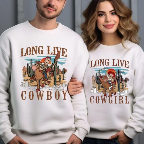 Couple Long Live Cow Boy Cow Girl T-Shirt