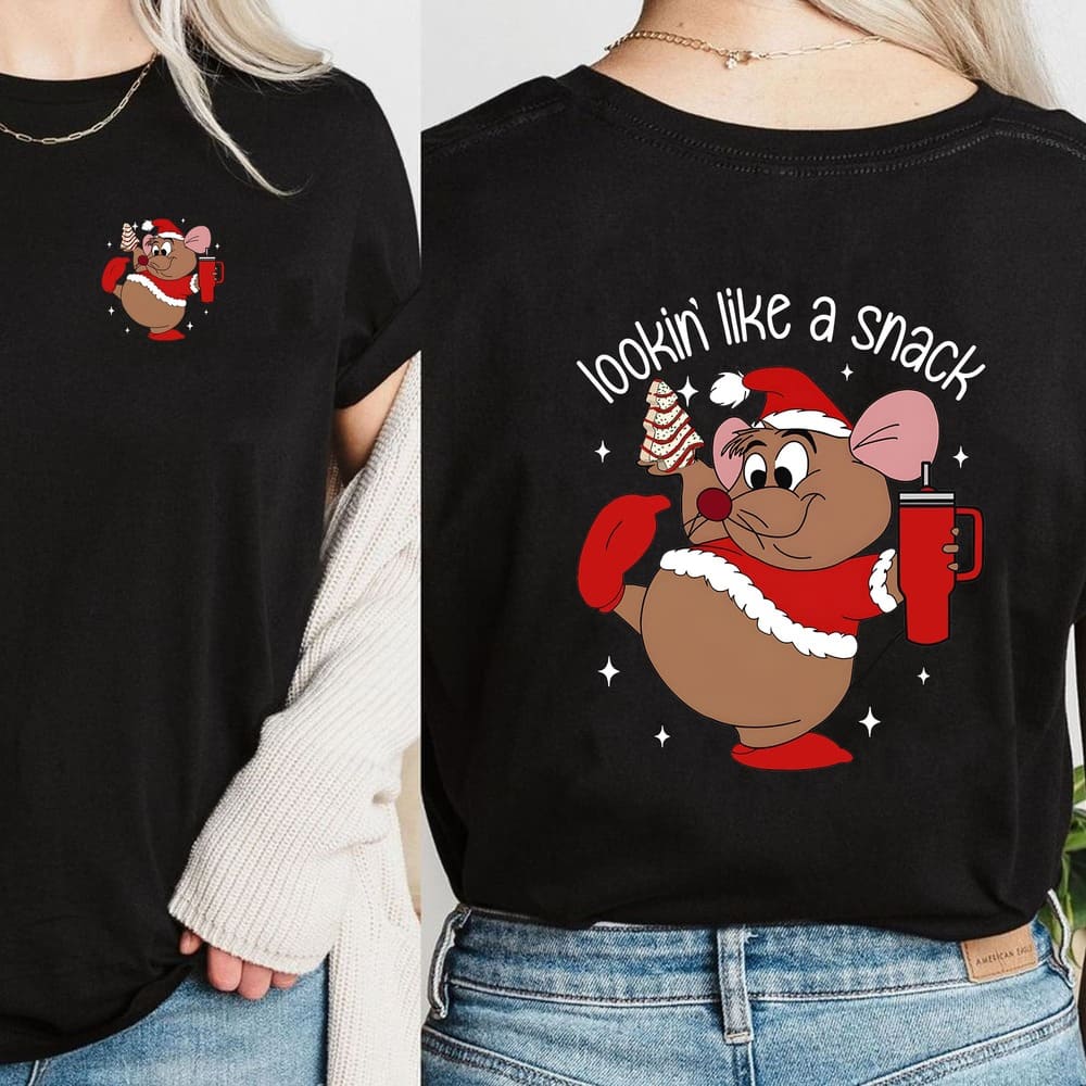 Cute Gus Gus, Looking Like A Snack Christmas Shirt, Cinderella T-Shirt Cute Gus Gus, Looking Like A Snack Christmas Shirt, Cinderella T-Shirt