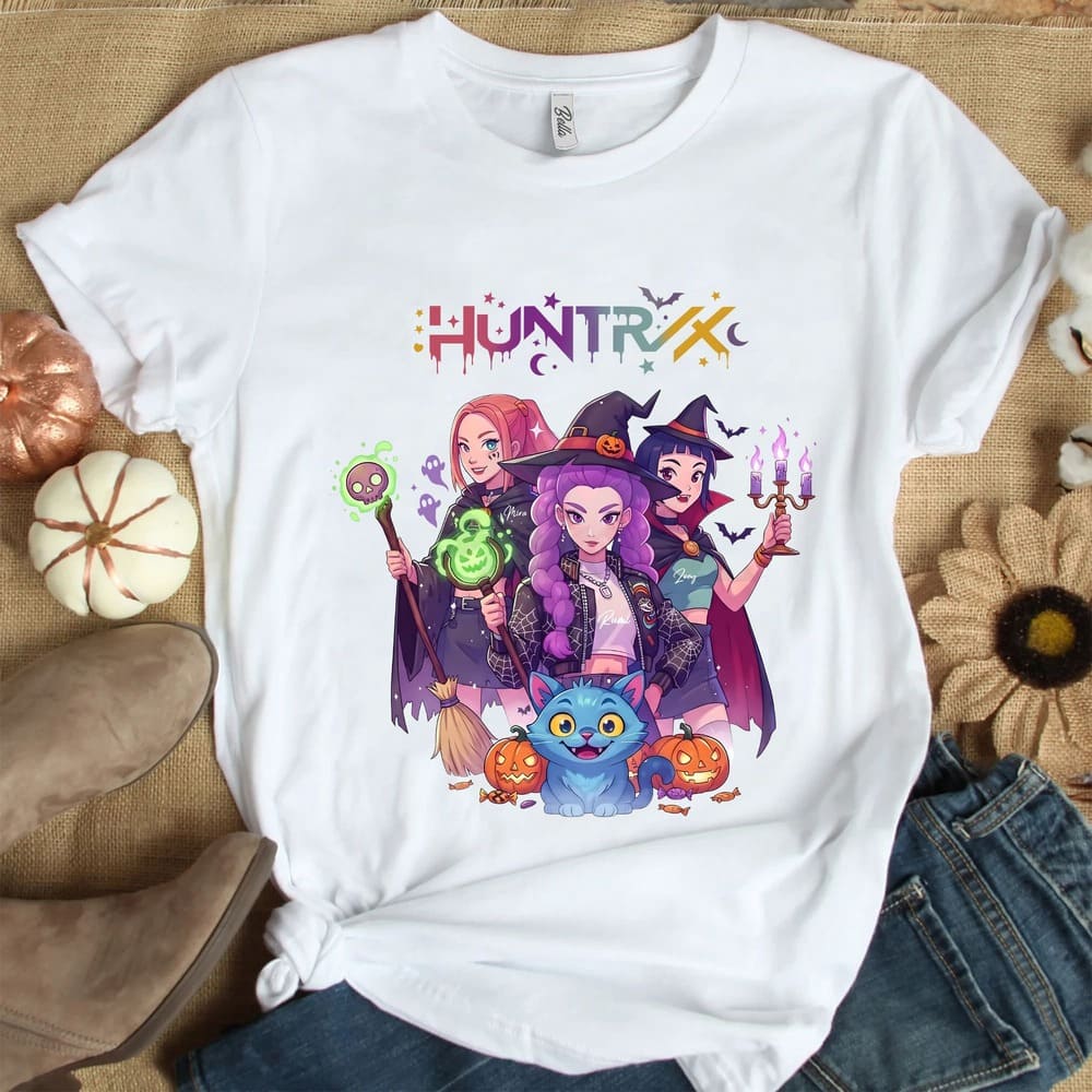 Huntrix Halloween, Kpop Demon Hunters T-shirt Huntrix Halloween, Kpop Demon Hunters T-shirt