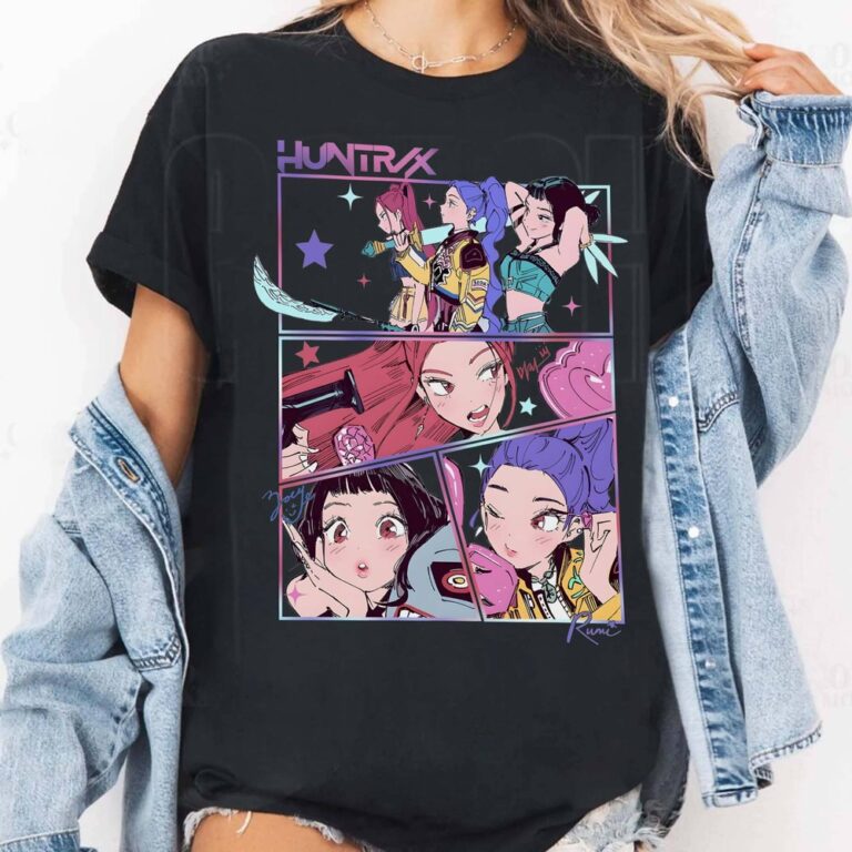 Mira, Rumi, Zoey Huntrix, Kpop Demon Hunters T-shirt Mira, Rumi, Zoey Huntrix, Kpop Demon Hunters T-shirt