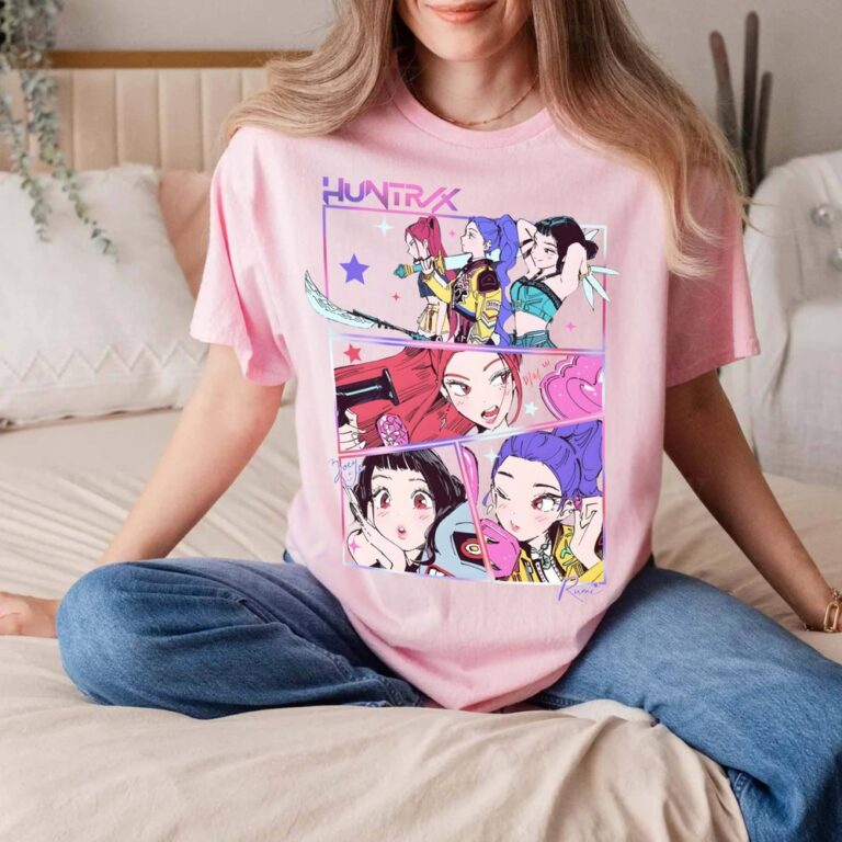 Mira, Rumi, Zoey Huntrix, Kpop Demon Hunters T-shirt Mira, Rumi, Zoey Huntrix, Kpop Demon Hunters T-shirt