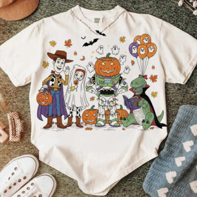 Retro Halloween Buzz Lightyear And Woody, The Toy Story T-Shirt