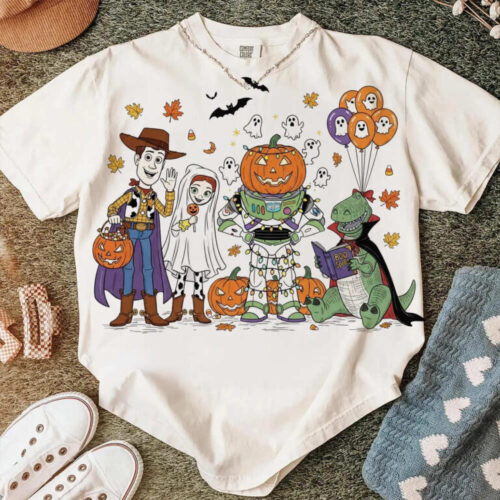 Retro Halloween Buzz Lightyear And Woody, The Toy Story T-Shirt