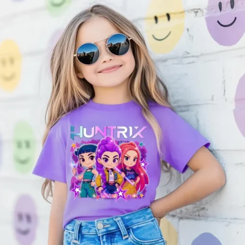 Chibi Huntrix Kpop Demom Hunters Youth T-Shirt