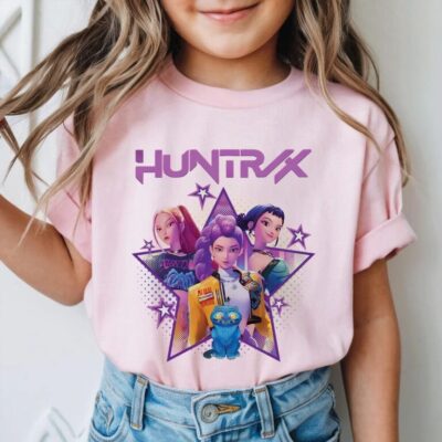 Huntrix Kpop Demom Hunters 2 Sides Kid, Youth T-Shirt