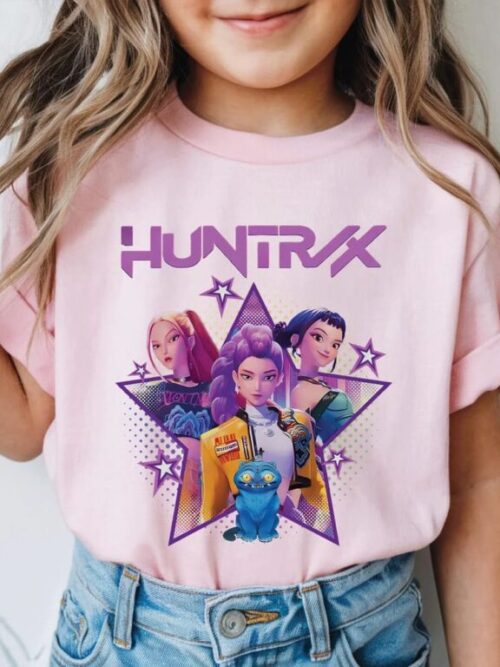 Huntrix Kpop Demom Hunters 2 Sides Kid, Youth T-Shirt