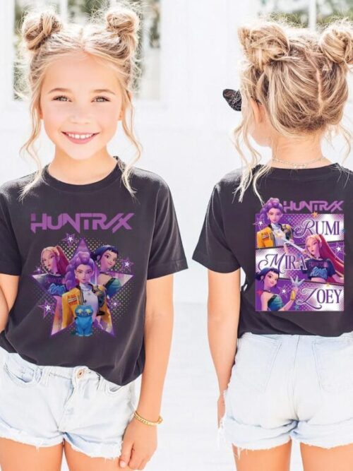 Huntrix Kpop Demom Hunters 2 Sides Kid, Youth T-Shirt