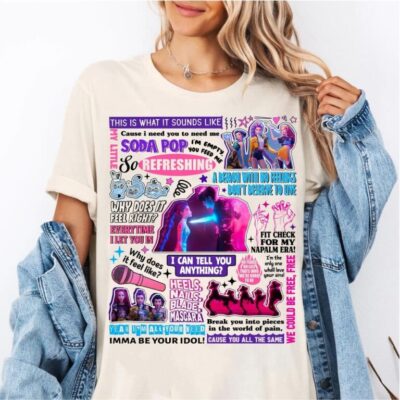 Kpop Demon Hunters Huntrix, Mira, Rumi, Zoey T-shirt