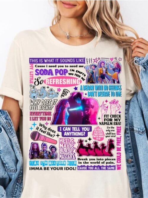 Kpop Demon Hunters Huntrix, Mira, Rumi, Zoey T-shirt