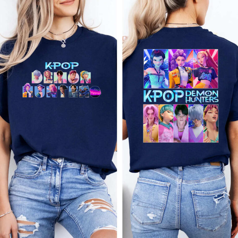 Kpop Demon Hunters Huntrix2 2 Sides T-Shirt Kpop Demon Hunters Huntrix2 2 Sides T-Shirt