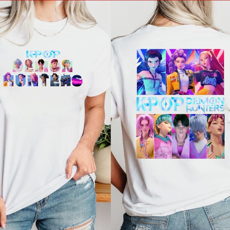 Kpop Demon Hunters Huntrix2 2 Sides T-Shirt Kpop Demon Hunters Huntrix2 2 Sides T-Shirt