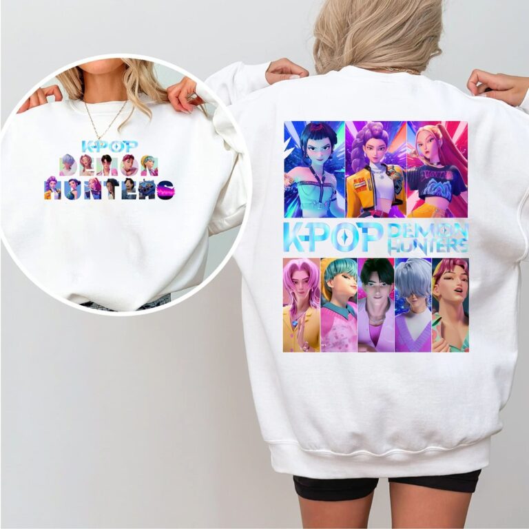 Kpop Demon Hunters Huntrix2 2 Sides T-Shirt Kpop Demon Hunters Huntrix2 2 Sides T-Shirt