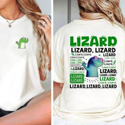 Lizard Lizard Lizard Meme 2 Sides T-Shirt