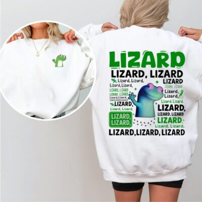 Lizard Lizard Lizard Meme 2 Sides T-Shirt
