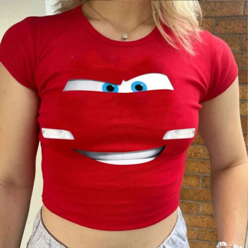 Lightning McQueen Big Face Baby Tee