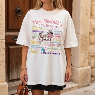 Funny Lines Mrs. Nesbitt’s Tea House T-Shirt