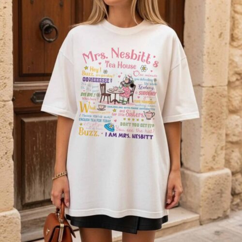 Funny Lines Mrs. Nesbitt’s Tea House T-Shirt