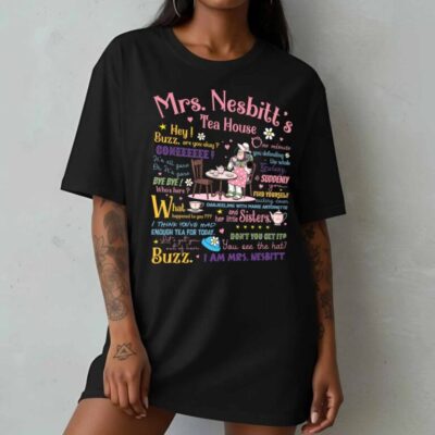 Funny Lines Mrs. Nesbitt’s Tea House T-Shirt