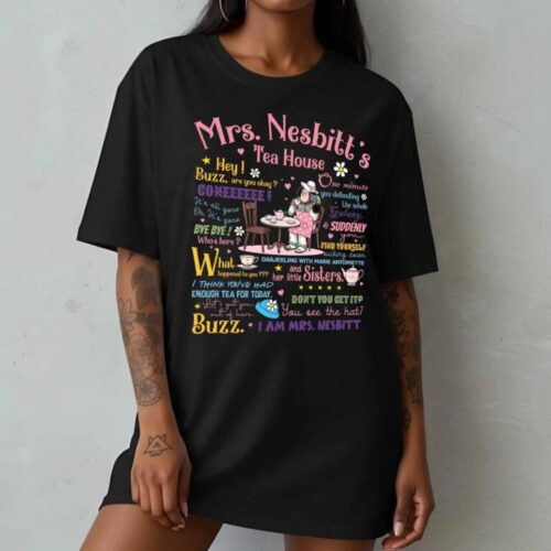 Funny Lines Mrs. Nesbitt’s Tea House T-Shirt