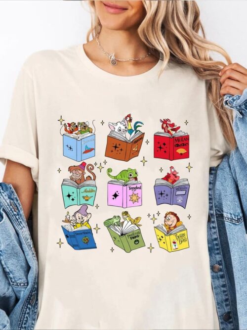 Disney Princess Sidekicks Book Club T-Shirt Disney Princess Sidekicks Book Club T-Shirt
