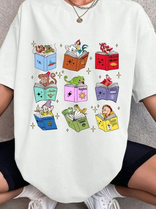Disney Princess Sidekicks Book Club T-Shirt Disney Princess Sidekicks Book Club T-Shirt