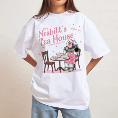 One Arm Version Mrs. Nesbitt Tea House T-shirt