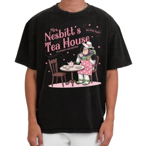 One Arm Version Mrs. Nesbitt Tea House T-shirt