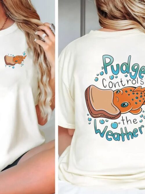 Pudge Controls The Weather LiLo & Stitch 2 Sides T-Shirt